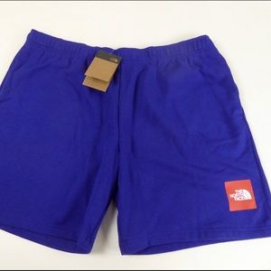 The North Face TNF Never Stop Cotton Blend Fleece Shorts NWT Elastic Waistband